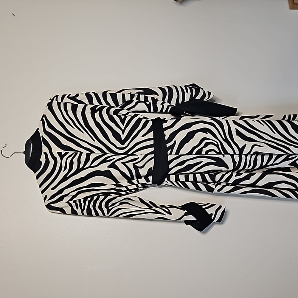 Layeur Zebra Print Maxi Dress Size 4 US FR 36 - Picture 10 of 13